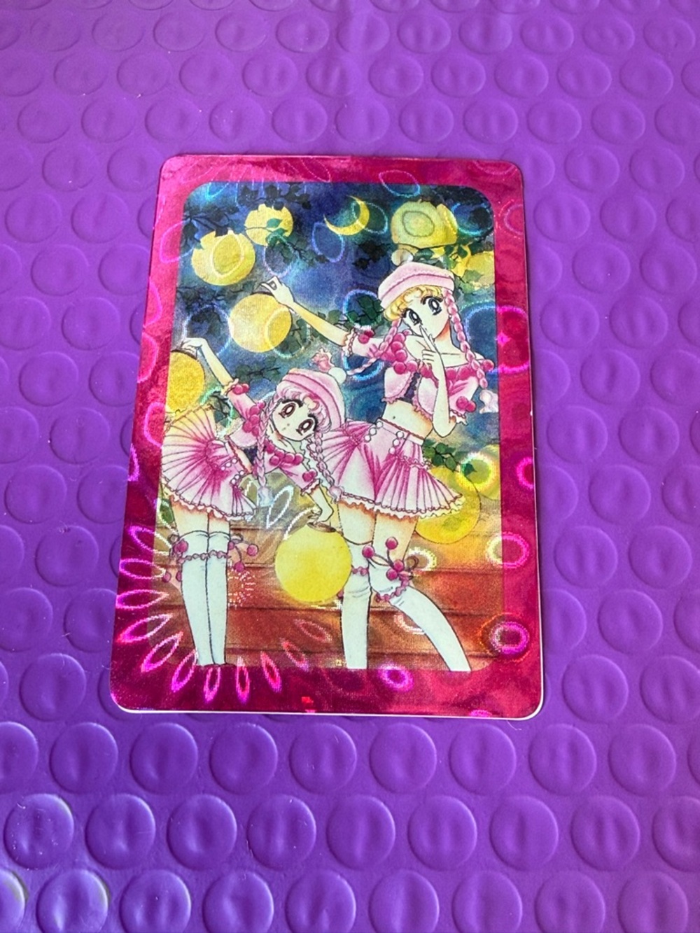 Very Rare!! Vintage  Sailor Moon Sailor Chibi Moon Tsukino Usagi  Holo Card